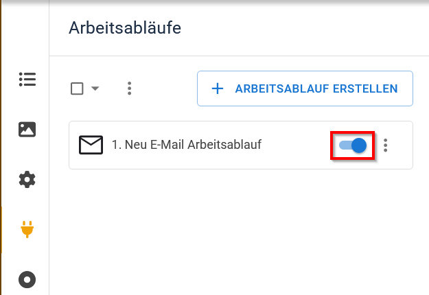 formular arbeitsablauf aktivieren